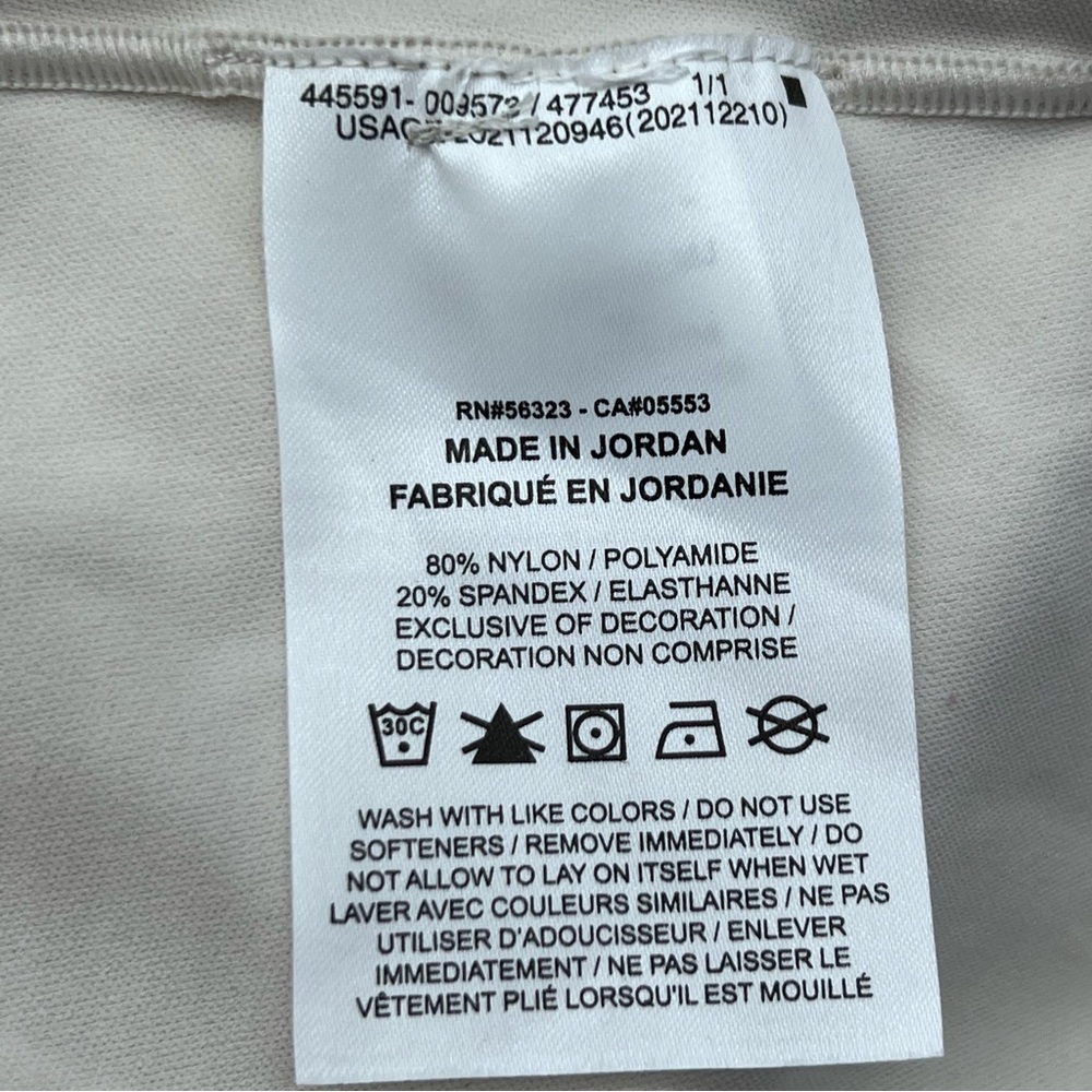 Nike Yoga Women's Long Sleeve Crew Neck Athletic Trainer Top Off-White-Size XL - Picture 11 of 11